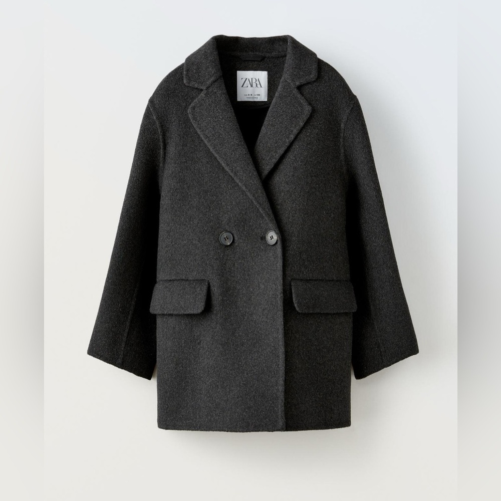 Zara kid’s WOOL BLEND BLAZER COAT